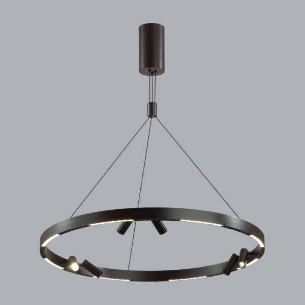 6683/103L HIGHTECH ODL24 333 Подвесной светильник брашир.черный/металл/акрил Разд. включение с ПДУ (инфракрасный) IP20 LED 103W 9270Лм 3000K BEVEREN