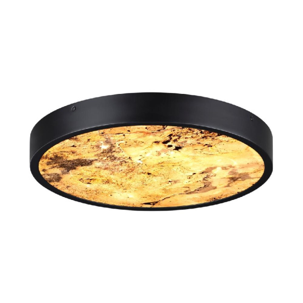 5064/24L L-VISION ODL24 531 черн./серо-беж./металл/натур.камень/акрил Настен.-потолочн. cветил. с переключ.цветов.темпер. LED 24W 3000К/4000K/6000K BE