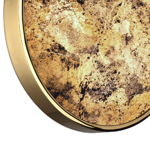 5079/15WL L-VISION ODL24 535 зол./серо-бежевый/металл/натур.камень/акрил Настенн.светильн. с переключ.цветов.темпер. LED 15W 3000К/4000K/6000K BERGI