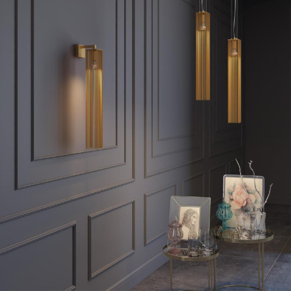 4137/1 CLASSIC ODL19 399 золото Подвес GU10 1*50W LUIGI