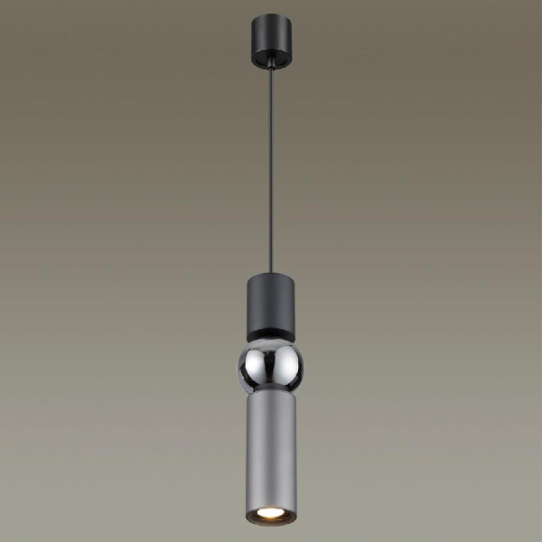 4070/5L L-VISION ODL19 475 серый/хром Подвес GU10 1*5W SAKRA