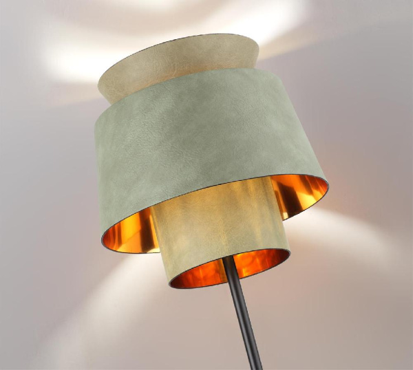 4992/1FA PENDANT ODL24 521 черный/зеленый/золотой/металл/экокожа Торшер E27 1*60W KRESSA