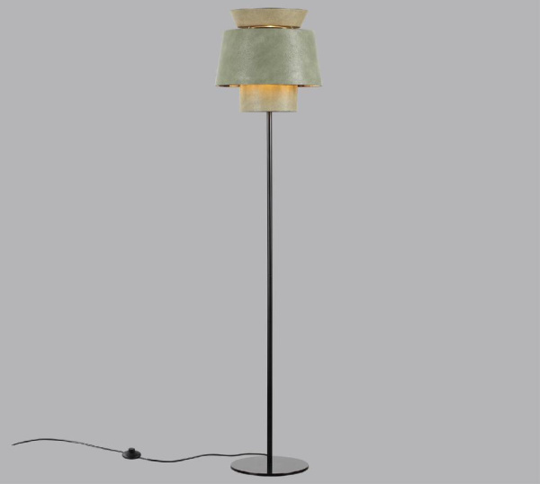 4992/1FA PENDANT ODL24 521 черный/зеленый/золотой/металл/экокожа Торшер E27 1*60W KRESSA