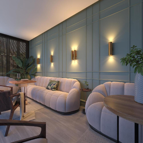 3833/2WA HIGHTECH ODL20 375 золотистый/металл Настенный светильник E27, LED max 7W 220V DARIO