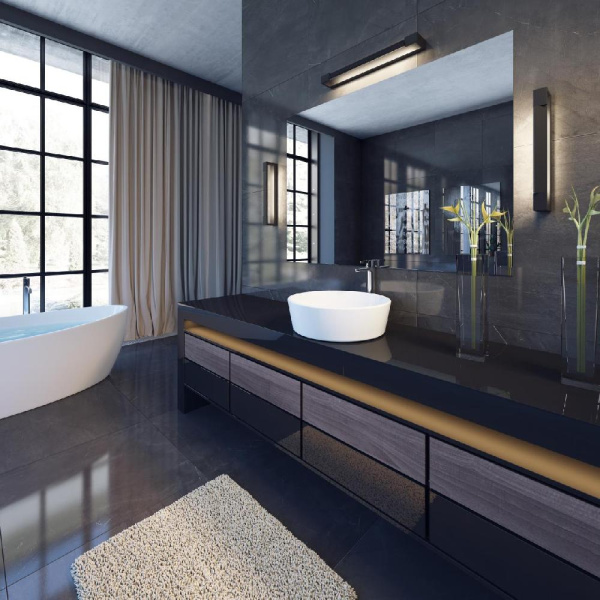 3888/12WB HIGHTECH ODL20 391 черн/металл Настен.поворотн.светильник LED 4000K 12W 220V IP44 ARNO