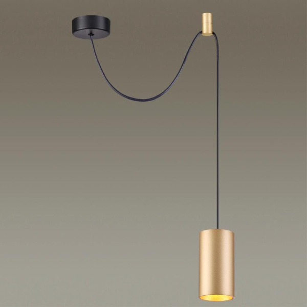 3898/1 L-VISION ODL20 225 черный/золотистый/металл Подвеной св-к с доп. креплением GU10 50W LUCAS