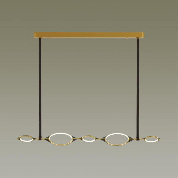 4995/50L L-VISION ODL23 377 матов.золотой/черный/металл/акрил Люстра LED 50W 3000K VIKEMA