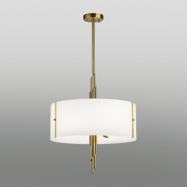 5415/6 MODERN ODL_EX23 181 бронзовый/белый матовый/металл/стекло Люстра E27 6*40W MARGARET