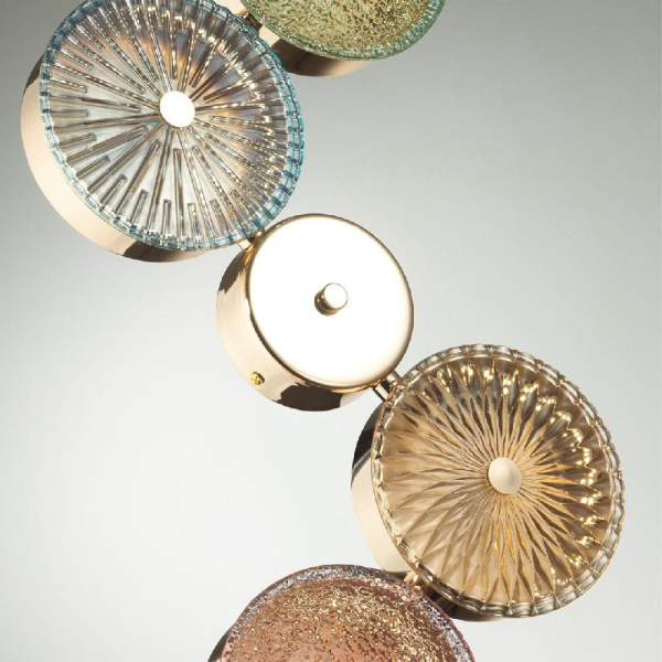 5412/25WL L-VISION ODL_EX23 153 золотой/разноцветный металл/стекло Бра LED 25W 4000K CARAMELLA