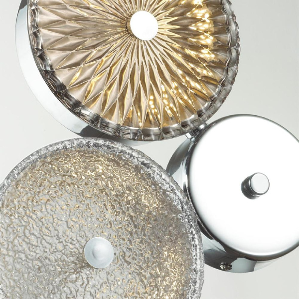 5416/14WL L-VISION ODL_EX23 155 хром/св.коричневый/св.серый металл/стекло Бра LED 14W 4000K CARAMELLA