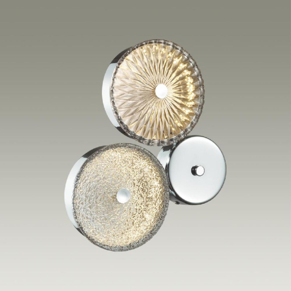 5416/14WL L-VISION ODL_EX23 155 хром/св.коричневый/св.серый металл/стекло Бра LED 14W 4000K CARAMELLA