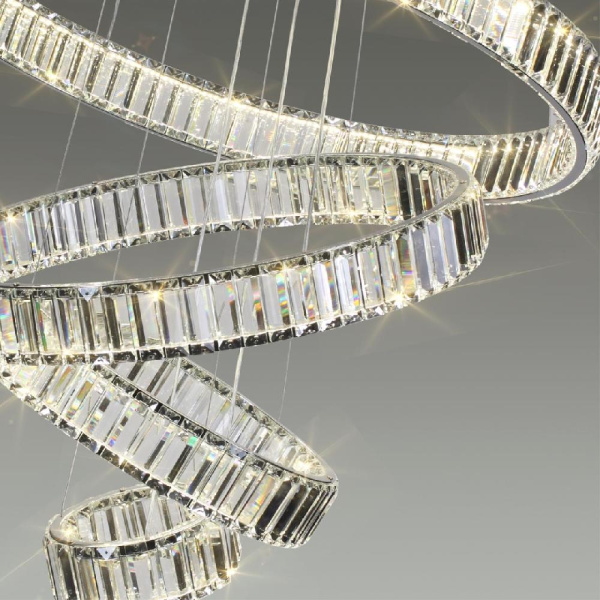 4930/260L L-VISION ODL24 611 хром/прозрачный металл/хрусталь Люстра LED 260W 4000K 30600Лм VEKIA