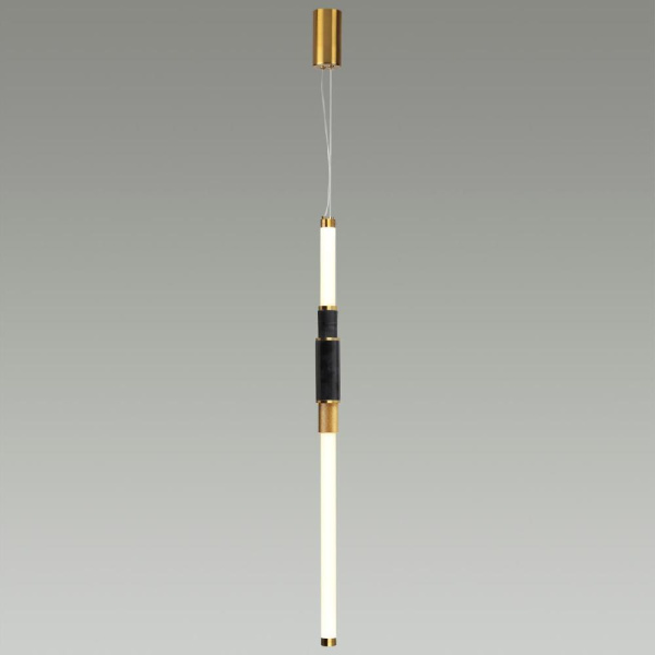 4361/14L MIDCENT ODL24 126 черный мрамор/антич. бронза/металл/акрил Подвесной светильник (ВЕРТ. И ГОРИЗОНТ) IP20 LED 14W 3000K 220V MARMI