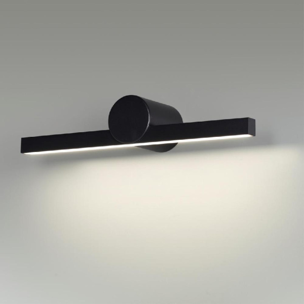 6623/8WL HIGHTECH ODL24 601 черный/металл/акрил Настенный светильник IP54 LED 8W 4000K 220V ABRI