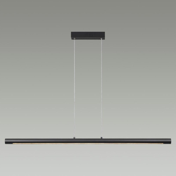 6643/45L HIGHTECH ODL24 301 черный/металл/акрил Подвесной светильник IP20 LED 49W 3000K 220V MALI