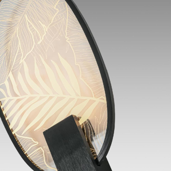 6665/15WL L-VISION ODL_EX24 143 Настенный светильник брашир. черный/металл/акрил IP20 LED 15W 870Лм 3000K PIUMA