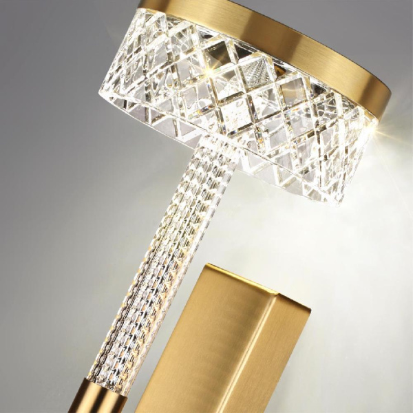 5032/8WL L-VISION ODL24 567 античн.бронза/металл/акрил Бра LED 8W 4000K 543лм FIVRE