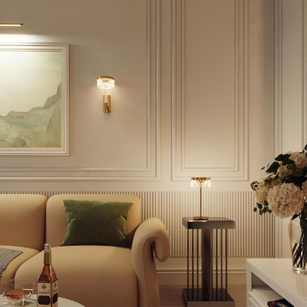 5032/7TL L-VISION ODL24 567 античн.бронза/металл/акрил Настольная лампа LED 7W 369лм FIVRE