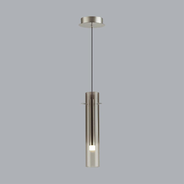 5062/5LA PENDANT ODL24 453 серебристый/дымчатый/металл/стекло Подвес LED 5W 3000K SHINY