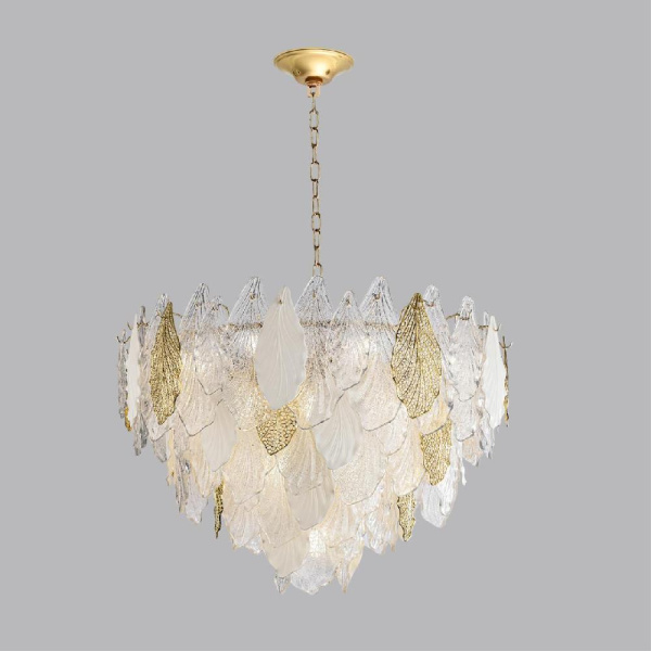 5052/21 HALL ODL24 625 золото/белый/прозрачный/металл/стекло/фарфор/металл Люстра E14 21*40W LACE