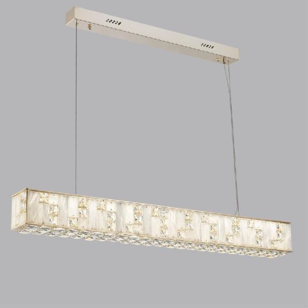 5072/50L HALL ODL24 615 золото/прозрачный/белый/металл/хрусталь/алебастр Подвес LED 50W 3700K CROSSA
