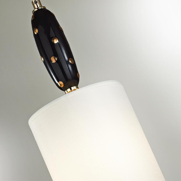 5424/1 MODERN ODL_EX24 43 золотой/черный/белый/металл/керамика/ткань Подвес E14 1*40W POLLEN