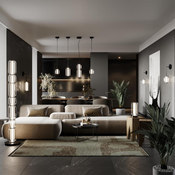 5409/10TL HIGHTECH ODL_EX24 141 черный/прозрачный/металл/стекло/акрил Настольная лампа LED 10W 3000K 700Лм JAM