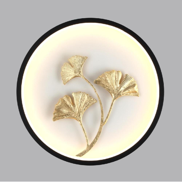 6682/12WL HIGHTECH ODL24 237 Настенный светильник черн/золотое фольгир/металл/акрил IP20 LED 12W 3000K EAST