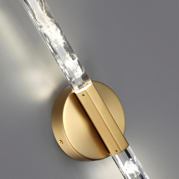 6679/6WL L-VISION ODL24 271 Настенный светильник античная бронза/металл/хрусталь IP20 LED 6W 360Лм 4000K ALETTA