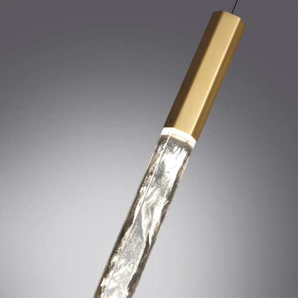 6679/4L L-VISION ODL24 271 Подвесной светильник античная бронза/металл/хрусталь IP20 LED 4W 240Лм 4000K ALETTA