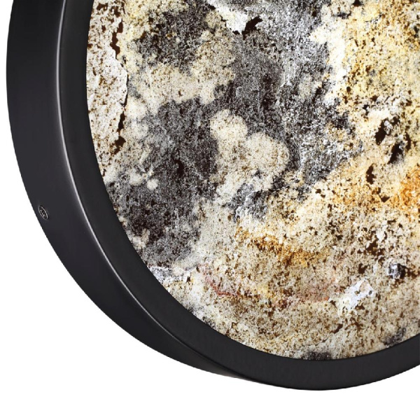 5064/15WL L-VISION ODL24 531 черн./серо-беж./металл/натур.камень/акрил Настенн.светильн. с переключ.цветов.темпер. LED 15W 3000К/4000K/6000K BERGI