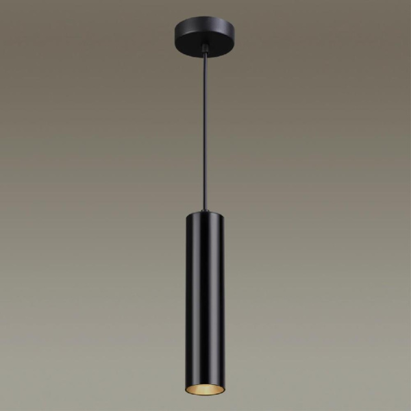 3872/1L HIGHTECH ODL19 405 черный Подвесной светильник GU10 1*50W 220V KIKO