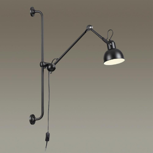 4125/1WA MODERN ODL19 681 черный Бра на кронштейне Е14 1*40W ARTA