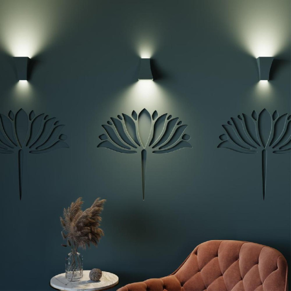 3882/1W HIGHTECH ODL19 365 белый гипсовый Настенный светильник G9 1*25W GIPS