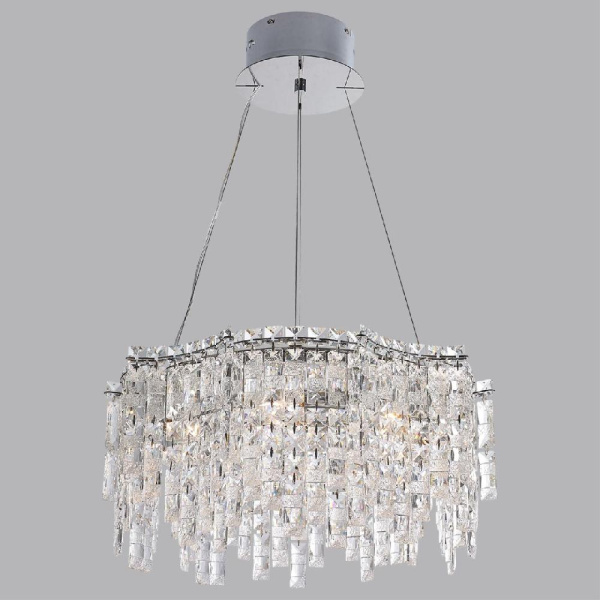 5074/8 HALL ODL24 529 хром/прозрачный/металл/хрусталь Люстра E14 8*40W ROLTA