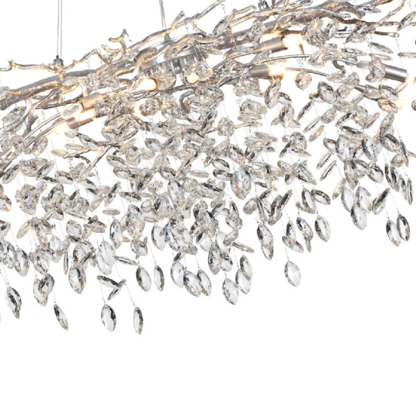 4970/14 HALL ODL24 635 матов.серебристый/алюмин./хрусталь Люстра G9 14*40W DELICA