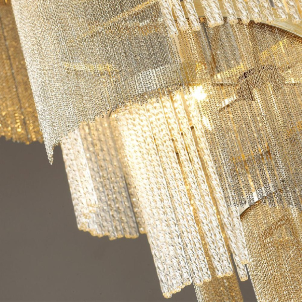 4630/2W HALL ODL20 565 серебристый/стекло/металл.цепочки Бра E14 2*40W 220V GRAZA