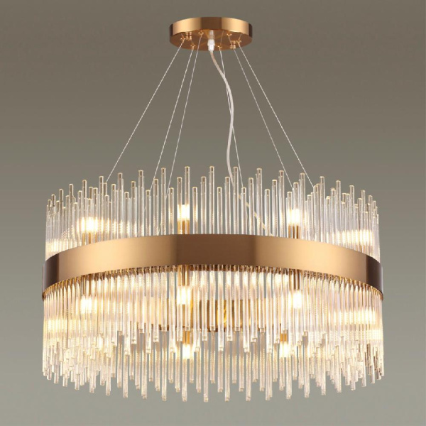 4722/18 HALL ODL20 666 бронзовый/стекло/прозрачный Люстра G9 18*33W 220V FOCCO