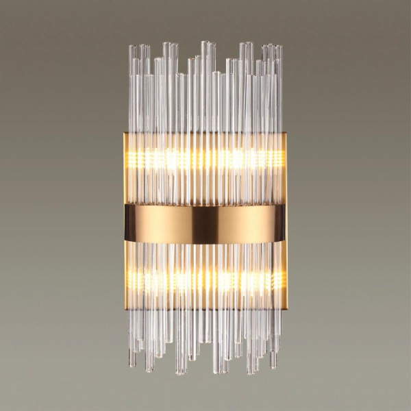 4722/4W HALL ODL20 667 бронзовый/стекло/прозрачный Бра G9 4*33W 220V FOCCO