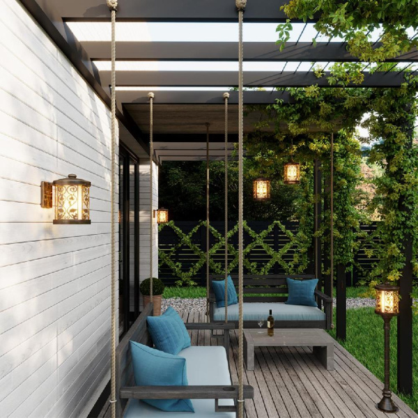 2286/1W NATURE ODL12 659 патина коричневый Уличный настен светильник IP44 E27 100W 220V LAGRA