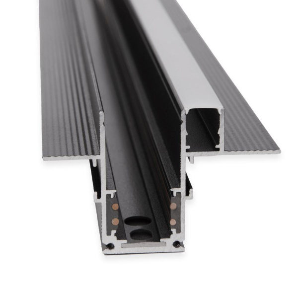 Slim Magnetic Шинопровод встраиваемый с местом под светодиодную ленту чёрный 2м 85132/00