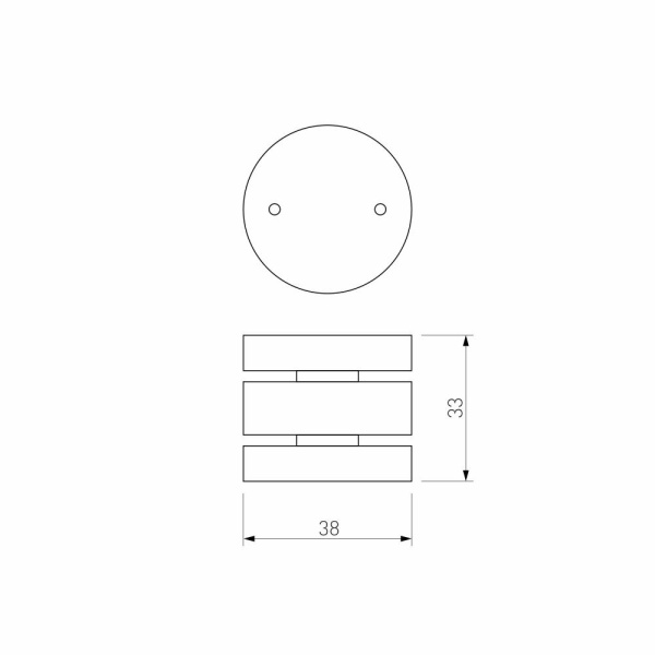 Slim Magnetic Коннектор круглый шарнирный для накладного шинопровода чёрный 85010/00