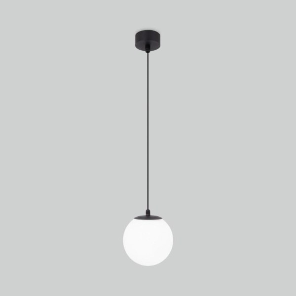 Светильник садово-парковый со стеклянным плафоном Sfera H 35158/H черный