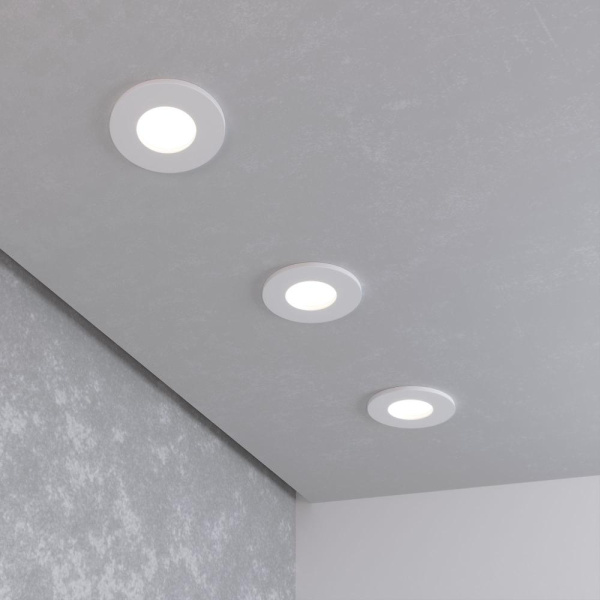 Влагозащищенный точечный светильник 125 MR16 белый матовый