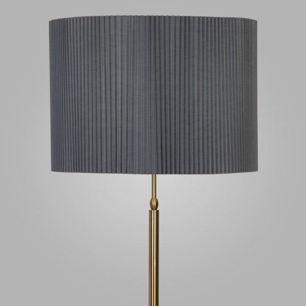 Напольный светильник с тканевым абажуром 01163/1 латунь