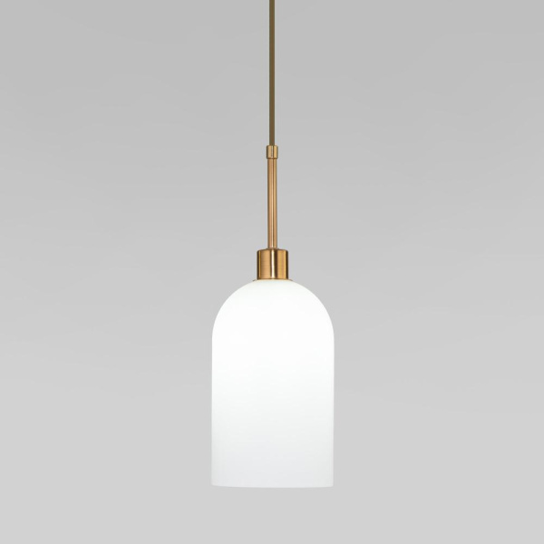 Подвесной светильник со стеклянным плафоном 50357/1 латунь