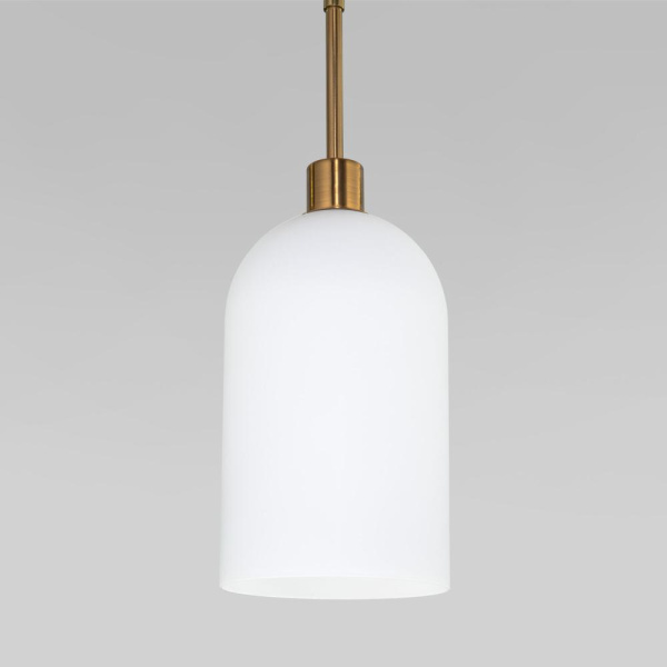 Подвесной светильник со стеклянным плафоном 50357/1 латунь