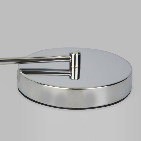 Настольный светильник с тканевым абажуром 01165/1 хром