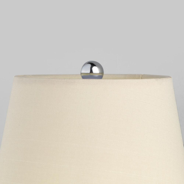 НАСТЕННЫЙ СВЕТИЛЬНИК С ТКАНЕВЫМ АБАЖУРОМ 60155/1 хром