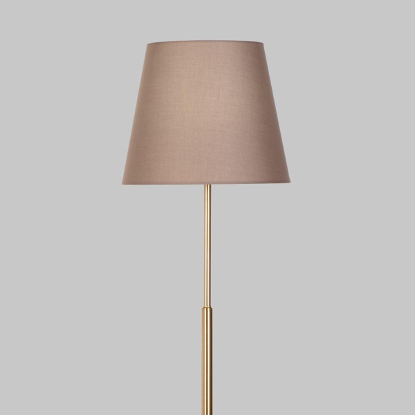 Напольный светильник с тканевым абажуром 01156/1 латунь